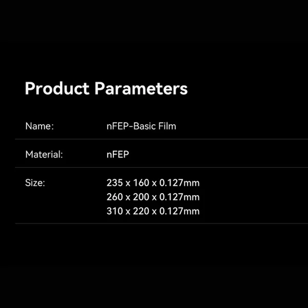 Creality 5db NFEP-Basic fólia, 260*200*0,127mm kioldófólia