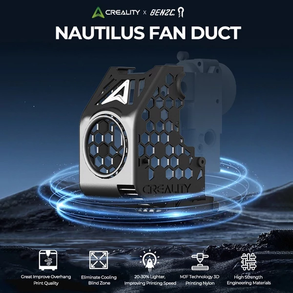 Creality x BEN2C NAUTILUS FAN DUCT-C 360°-os körkörös hűtőáramlás