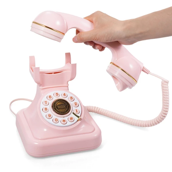 Hangüzenet-könyv, Hangfelvétel, Vintage telefonrögzítő - Pink