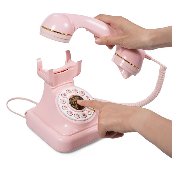 Hangüzenet-könyv, Hangfelvétel, Vintage telefonrögzítő - Pink