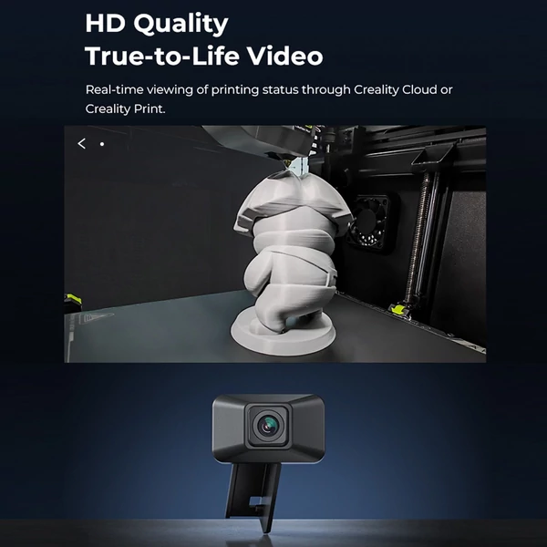 Creality K1 Max FDM 3D nyomtató, CoreXY 300x300x300 mm-es nagy építési térfogattal, 600 mm/s nyomtatási sebességgel + Creality K1 Max AI kameravezérléssel