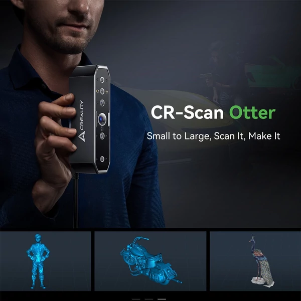 Creality CR-Scan Otter 3D szkenner 3D nyomtatáshoz, fordított tervezéshez