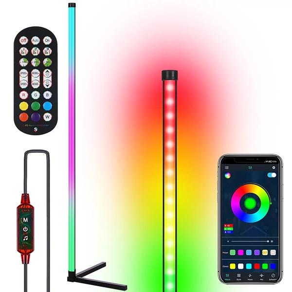 Neoglint intelligens LED saroklámpa, RGB hangulatos állólámpa