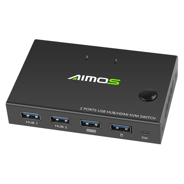 AIMOS AM-KVM201CC 2 portos HDMI KVM kapcsoló