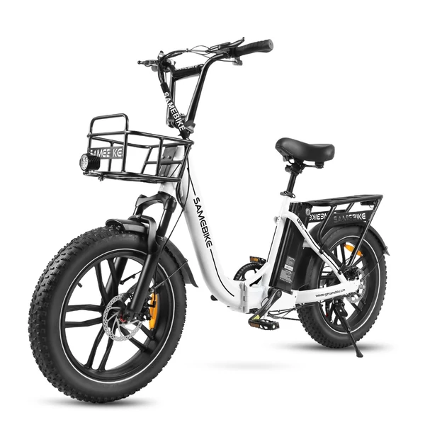 Samebike C05 PRO összecsukható elektromos kerékpár, 20 * 4 hüvelykes zsírabroncsok, 500 W-os motor - Fehér