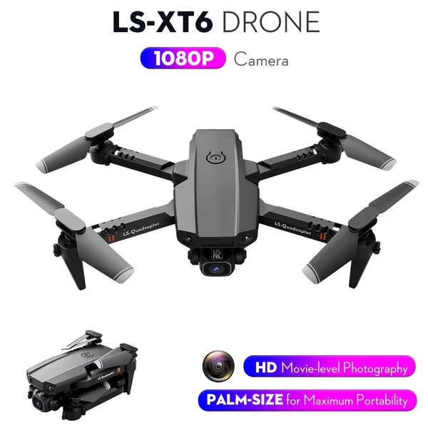 LS-XT6 RC drón 4k kamerával, repülési nyomon követéssel, gravitációs érzékelővel - 2 akkumulátor