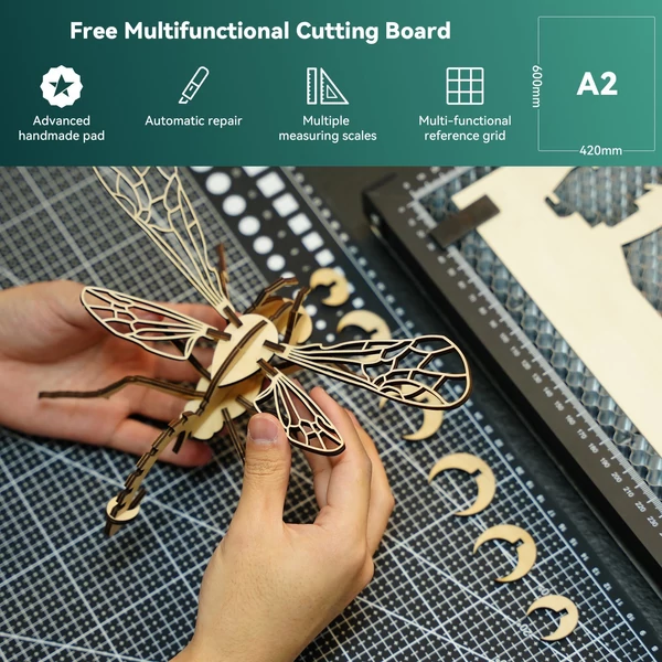 SCULPFUN H3 lézeres vágó méhsejt panel munkapad - 600x600mm