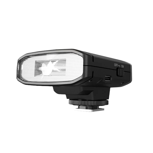 TRIOPO TR100 univerzális mini fényképezőgép vaku, GN12 beépített vaku, 5600K Speedlite