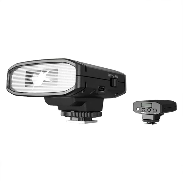 TRIOPO TR100 univerzális mini fényképezőgép vaku, GN12 beépített vaku, 5600K Speedlite