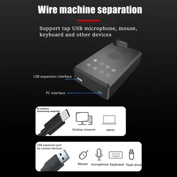 16 MP-es USB dokumentumkamera mikrofonnal, autofókuszos, 4K webkamera rugalmas karral