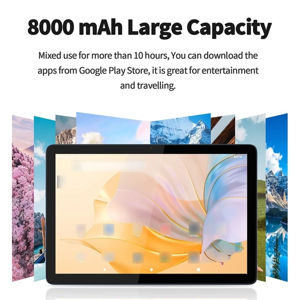 10,1 hüvelykes 1280*800 IPS Clear érintőképernyő, Android 13 táblagép - Kék