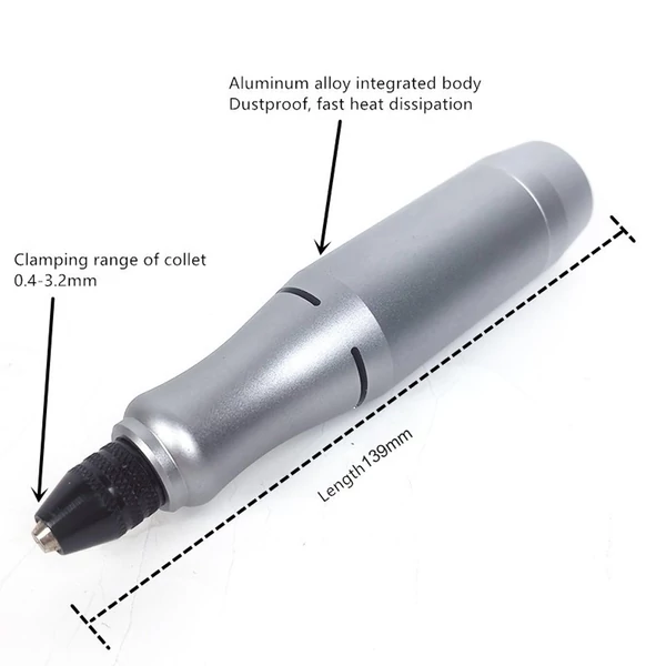 20 V-os kompakt daráló, 3,2 mm-es tokmány, elektromos polírozógép