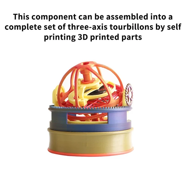3 tengelyes Tourbillon modell alkatrészek, kompatibilis a Bambu Lab repülőgépmotorral