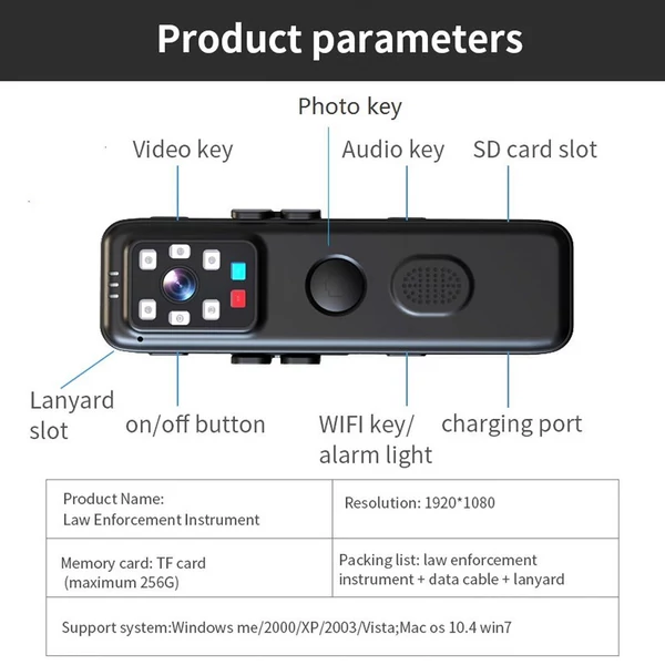 H81 1080P WiFi Test kamera hang- és videofelvétellel