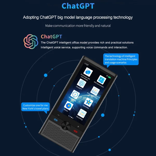 Hordozható Android 8.1 4G AI nyelvi fordítóeszköz