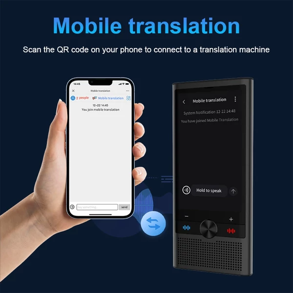 Hordozható Android 8.1 4G AI nyelvi fordítóeszköz