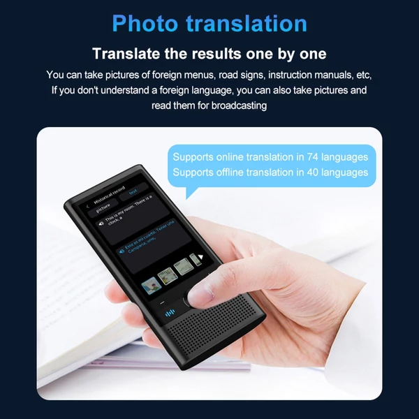 Hordozható Android 8.1 4G AI nyelvi fordítóeszköz