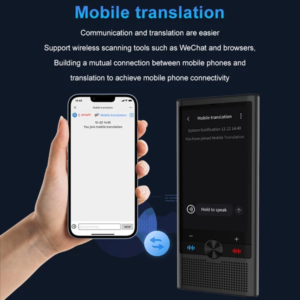 Hordozható Android 8.1 4G AI nyelvi fordítóeszköz