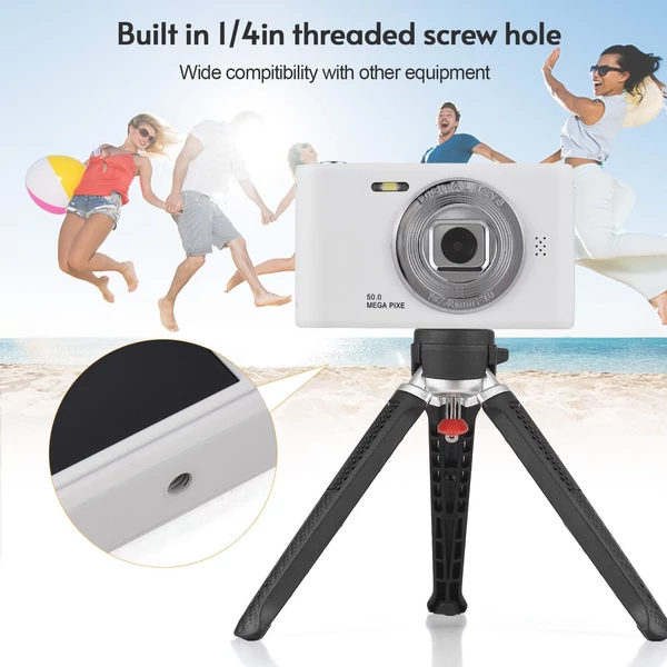 1080P digitális fényképezőgép, digitális videokamera 32 GB-os TF kártyával - Fehér