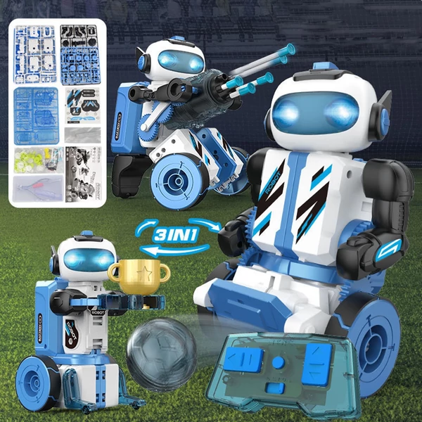 Programozó robot, szárépítő játék, oktató építőkockák - 3 az 1-ben száras játék