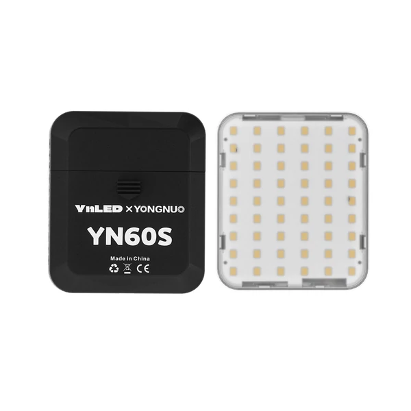 YONGNUO YN60S zseb LED videolámpa, mini kamera lámpa - Fekete