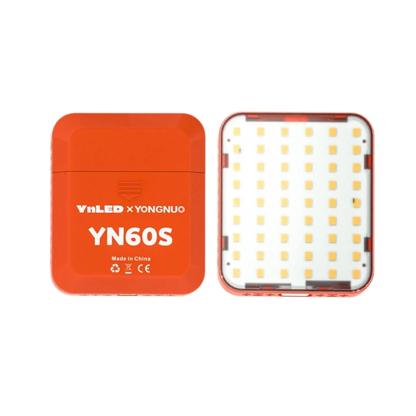 YONGNUO YN60S zseb LED videolámpa, mini kamera lámpa - Narancs