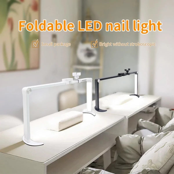 Andoer HD-M21X 35 W összecsukható asztali töltőlámpa köröm asztali lámpához - Fehér