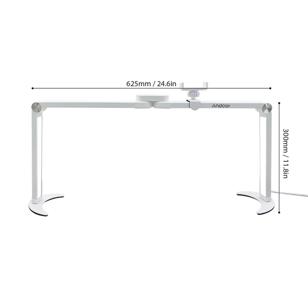 Andoer HD-M21X 35 W összecsukható asztali töltőlámpa köröm asztali lámpához - Fehér