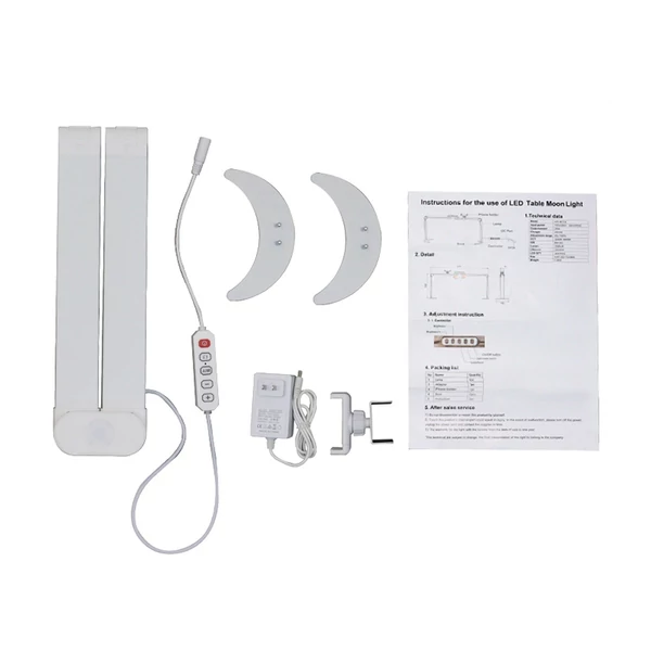 Andoer HD-M21X 35 W összecsukható asztali töltőlámpa köröm asztali lámpához - Fehér