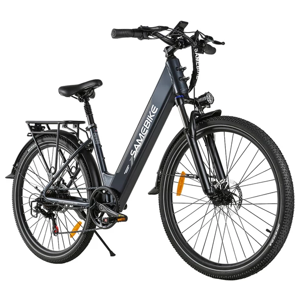 Samebike RS-A01 Pro felnőtt elektromos kerékpárok, 500 W-os nagy sebességű motor, 27,5 hüvelykes nagy gumik, 36 V 15 Ah akkumulátor - Szürke