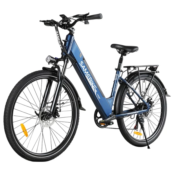 Samebike RS-A01 Pro felnőtt elektromos kerékpárok, 500 W-os nagy sebességű motor, 27,5 hüvelykes nagy gumik, 36 V 15 Ah akkumulátor - Kék