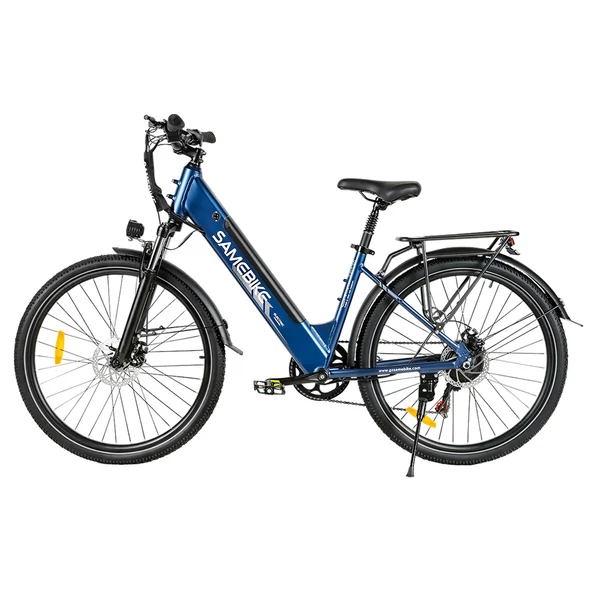 Samebike RS-A01 Pro felnőtt elektromos kerékpárok, 500 W-os nagy sebességű motor, 27,5 hüvelykes nagy gumik, 36 V 15 Ah akkumulátor - Kék