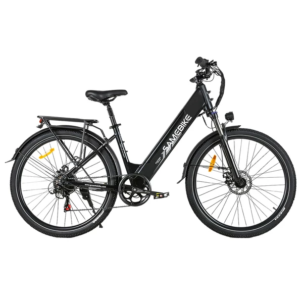 Samebike RS-A01 Pro felnőtt elektromos kerékpárok, 500 W-os nagy sebességű motor, 27,5 hüvelykes nagy gumik, 36 V 15 Ah akkumulátor - Fekete