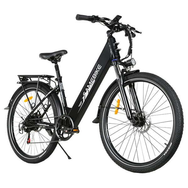 Samebike RS-A01 Pro felnőtt elektromos kerékpárok, 500 W-os nagy sebességű motor, 27,5 hüvelykes nagy gumik, 36 V 15 Ah akkumulátor - Fekete