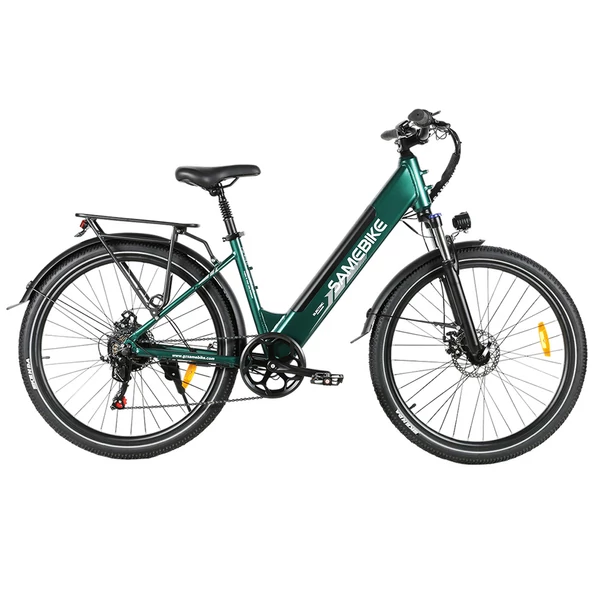 Samebike RS-A01 Pro felnőtt elektromos kerékpárok, 500 W-os nagy sebességű motor, 27,5 hüvelykes nagy gumik, 36 V 15 Ah akkumulátor - Zöld