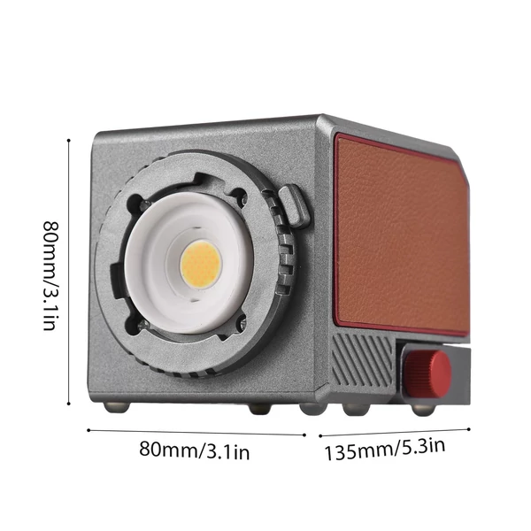 Hordozható LED-es videolámpa, COB 60W-os fényképező kitöltőlámpa