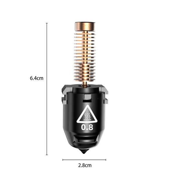 FLASHFORGE Adventurer 5M edzett fúvóka, 280 ℃ nagy áramlási sebesség 32 mm³/s a stabil, nagy sebességű nyomtatáshoz