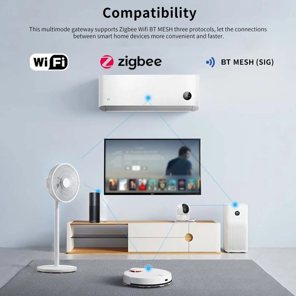 YXHUBZM-1 TUYA WIFI BT ZIGBEE mini intelligens többmódú hub