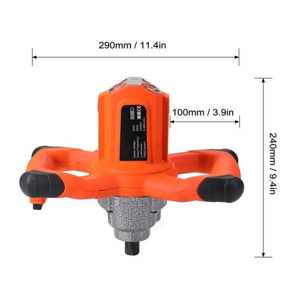 KKMOON 2300W ipari minőségű keverő, 6 fokozatban állítható sebesség