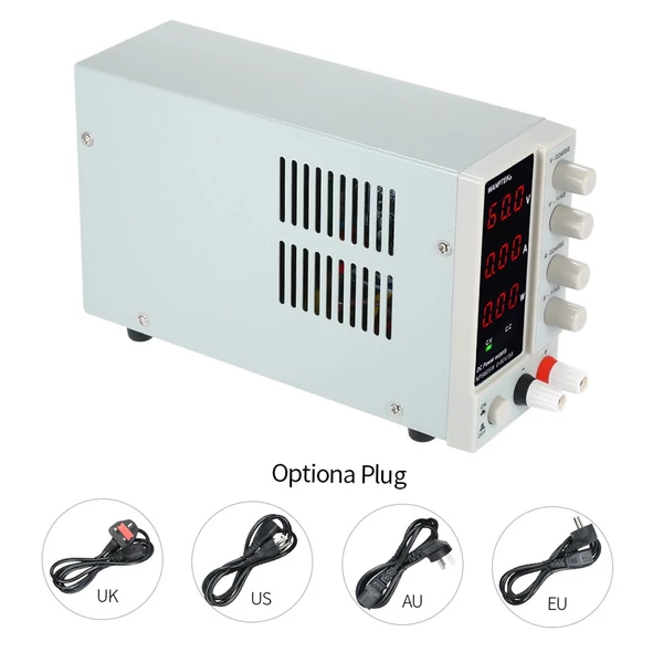WANPTEK NPS605W ​​0-60V 0-5A kapcsoló egyenáramú tápegység, 3 számjegyű kijelző
