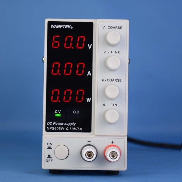 WANPTEK NPS605W ​​0-60V 0-5A kapcsoló egyenáramú tápegység, 3 számjegyű kijelző