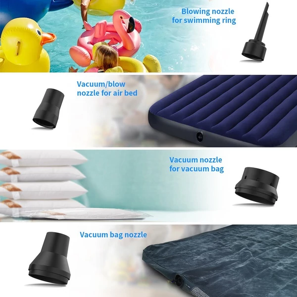 Air Duster felfújó vákuumszivattyú, 3 az 1-ben, könnyű, 3 fokozatban állítható 50 000 ford./perc