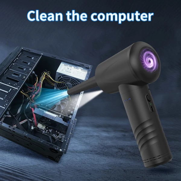 Air Duster felfújó vákuumszivattyú, 3 az 1-ben, könnyű, 3 fokozatban állítható 50 000 ford./perc