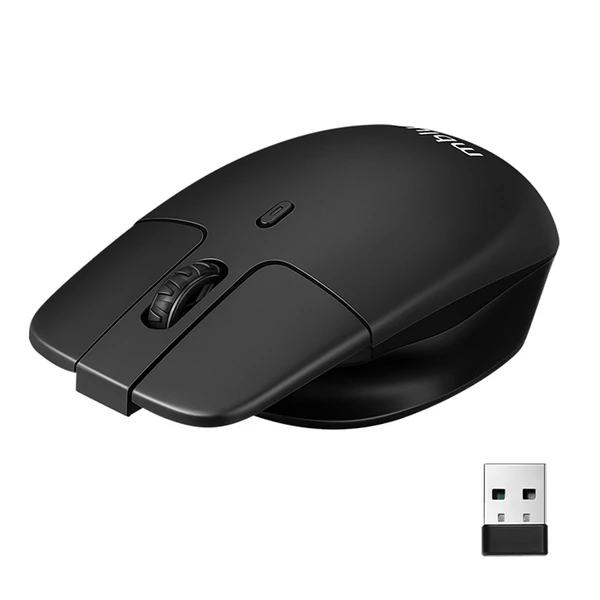 mblue M203 2.4G vezeték nélküli játék egér - könnyű, újratölthető és ergonómikus - Fekete