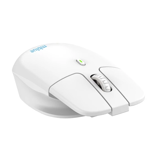 mblue M203 2.4G vezeték nélküli játék egér - könnyű, újratölthető és ergonómikus - Fehér