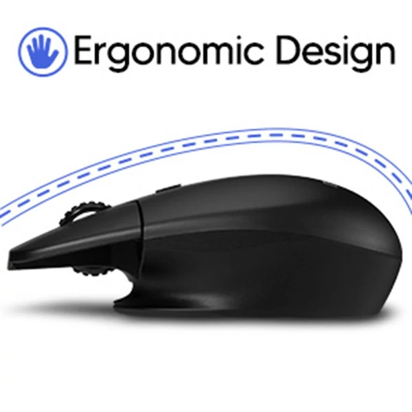 mblue M203 2.4G vezeték nélküli játék egér - könnyű, újratölthető és ergonómikus - Fehér