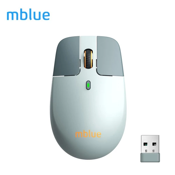 mblue M203 2.4G vezeték nélküli játék egér - könnyű, újratölthető és ergonómikus - Többszínű