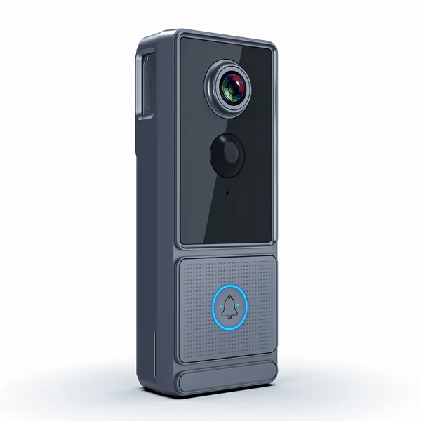 Aoresac ajtócsengő kamera, vezeték nélküli 2.4G WiFi, 2K 3MP HD éjszakai látó video ajtócsengő hangjelzéssel