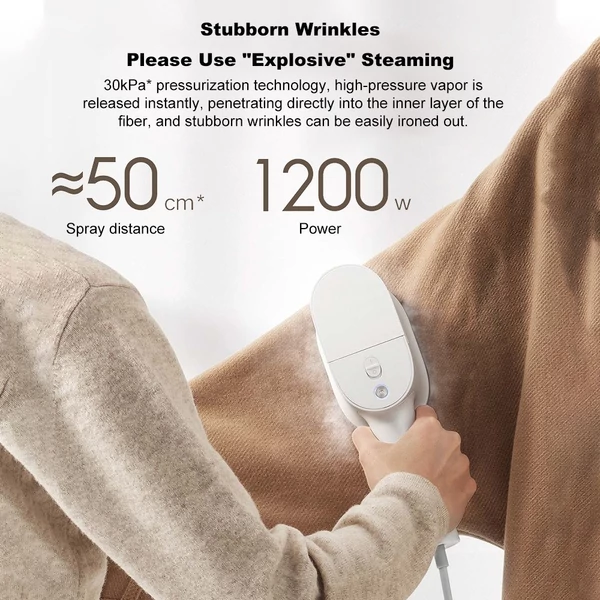 Xiaomi kézi vasalógép - 1200 W-os hordozható elektromos gőzölő ruhákhoz, otthon és utazáshoz
