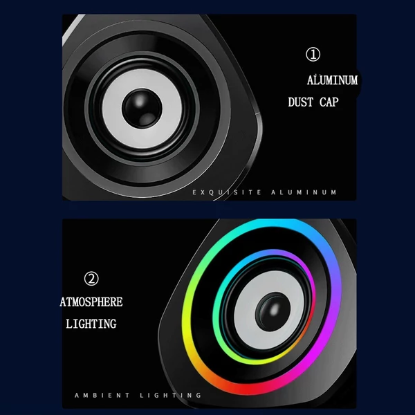 SADA otthoni hangszórókészlet, asztali számítógép hangszóró - Fekete